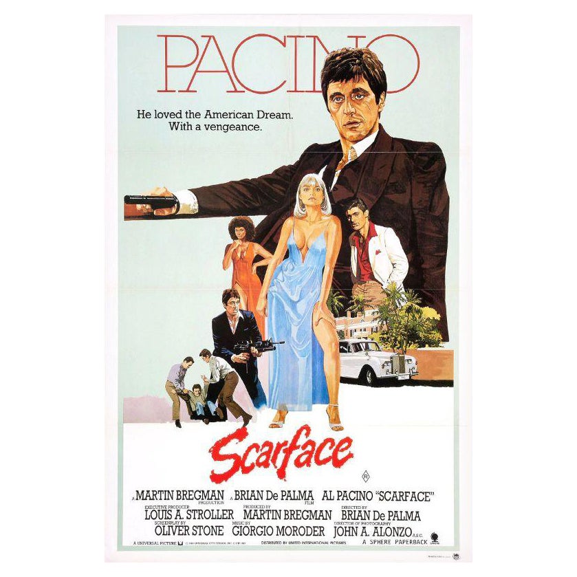 Scarface, Unframed Poster, 1984 For Sale