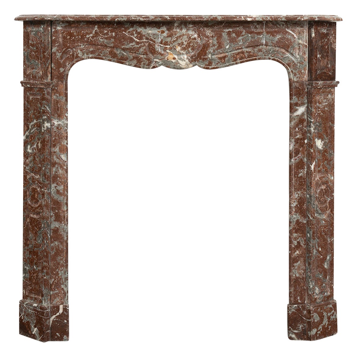 Antique Fireplace in Red Marble