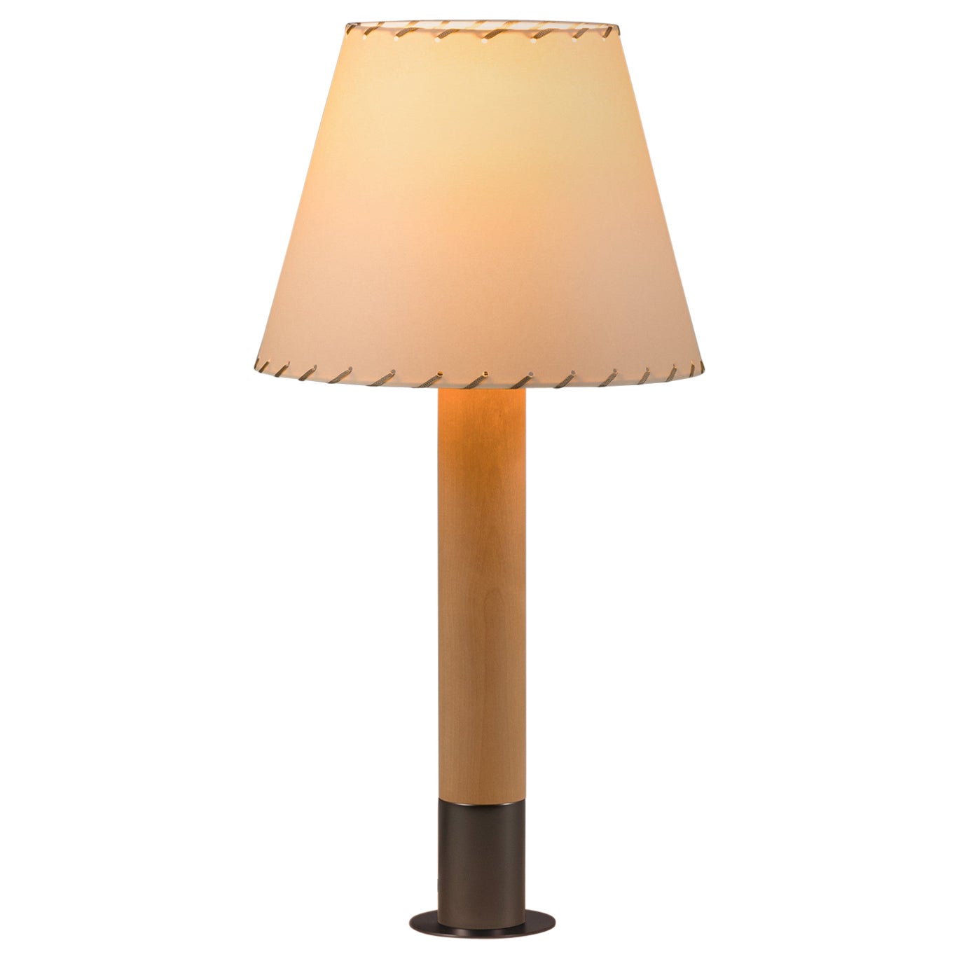 Bronze and Beige Básica M1 Table Lamp by Santiago Roqueta, Santa & Cole