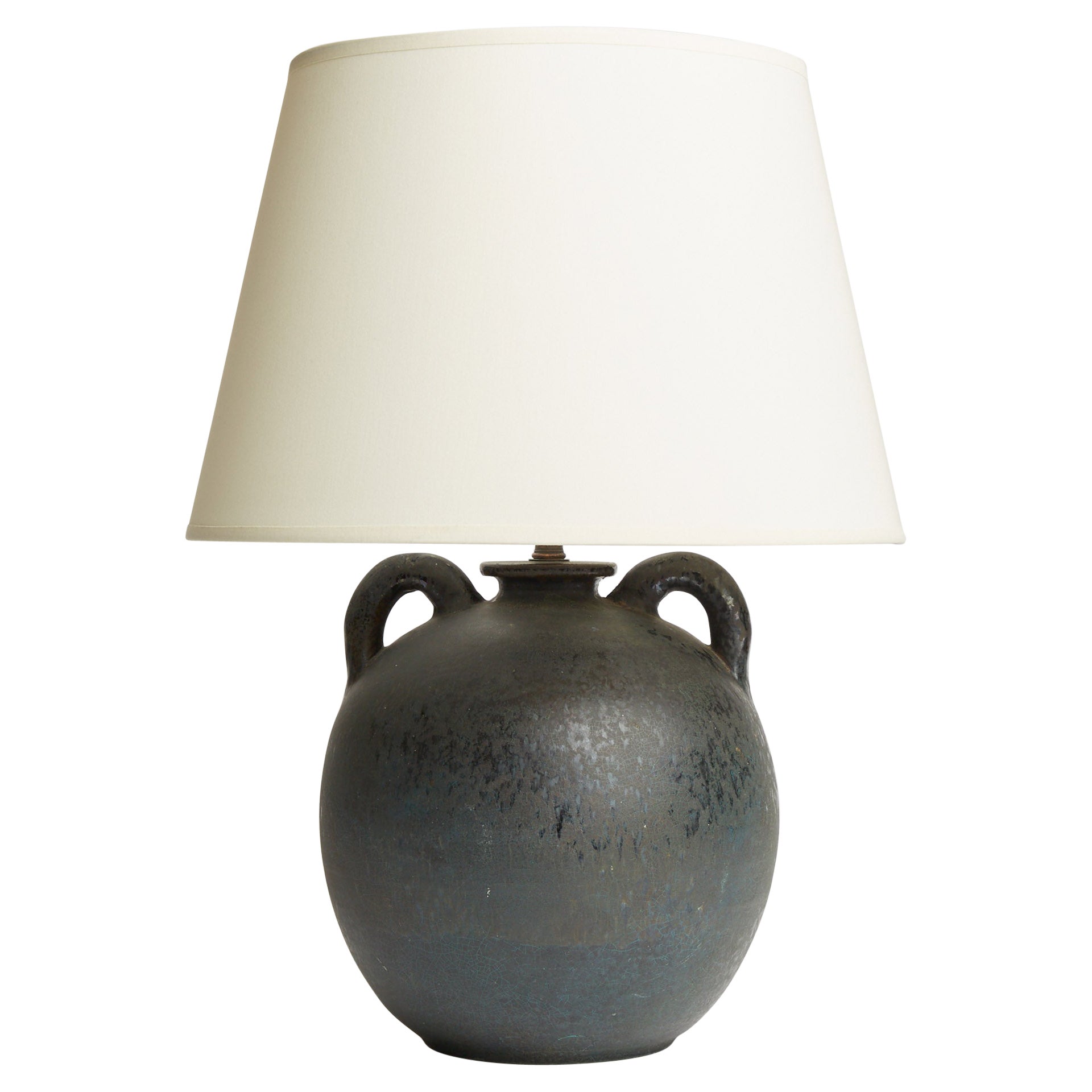 Large MidCentury Ceramic Table Lamp For Sale at 1stDibs