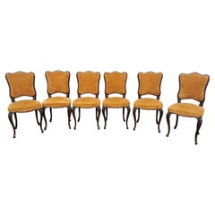 Italian Vintage Side Chairs set 6