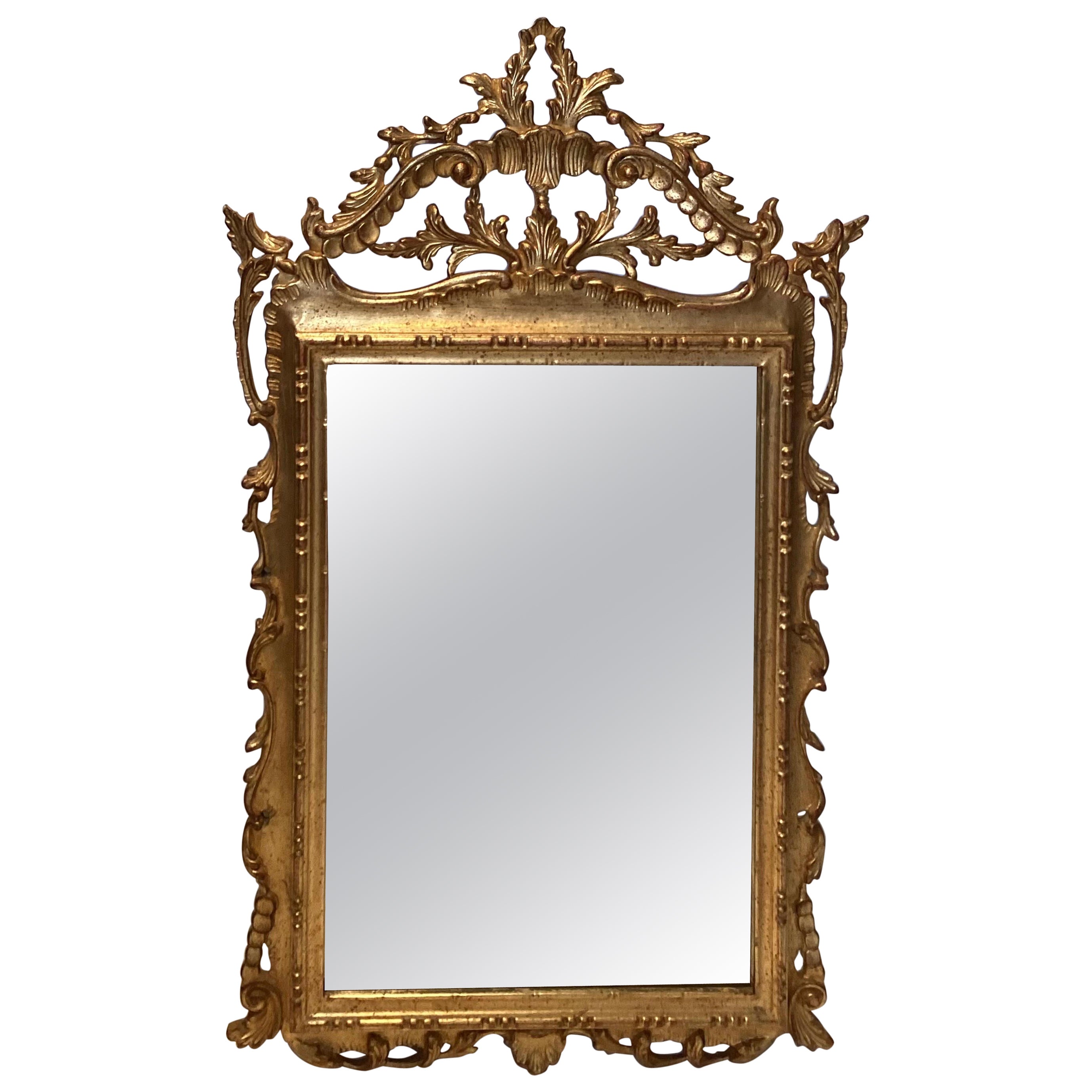 Louis XVI Style Gilt Wood Carved Mirror