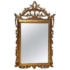 Louis XVI Style Gilt Wood Carved Mirror