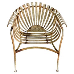 Antique Wrought Iron Garden Chair, c. 1920s