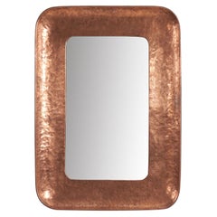 Angelo Bragalini, Wall Mirror, Copper, Mirror, Italy, 1950s