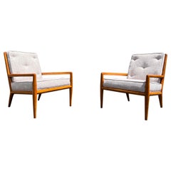 Pair of Mid-Century Modern T.H. Robsjohn-Gibbings Lounge Chairs for Widdicomb