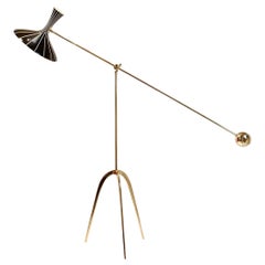 Vintage Cosack Brass Floor Lamp, Germany, 1950s