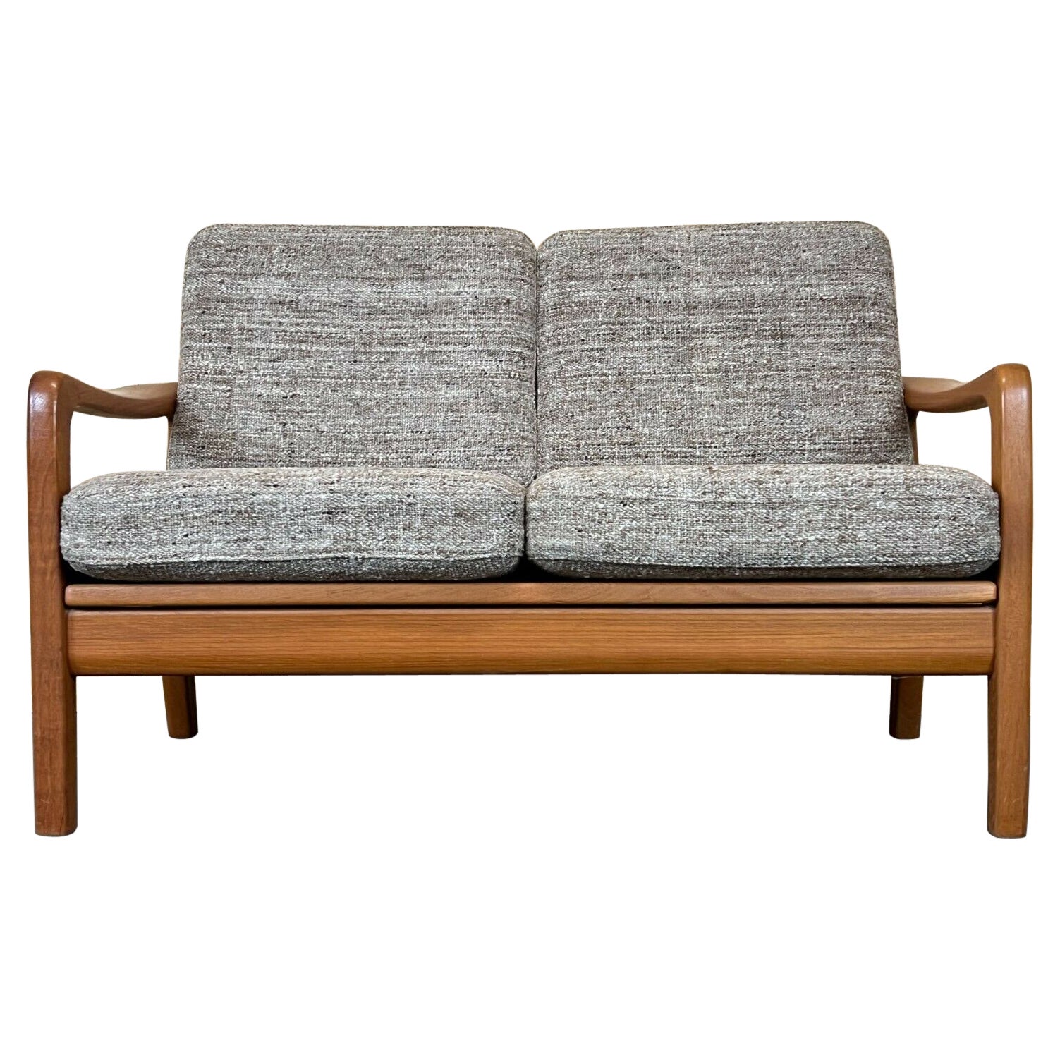 60s 70s Teak Sofa 2 Seater Couch J. Kristensen Danish Denmark Design 