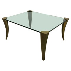 60s 70s Brutalist Bronze Coffee Table Space Age Design