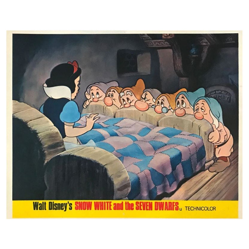 Snow White and The Seven Dwarfs, #3 Unframed Poster, 1960'S / 70'S RR For Sale