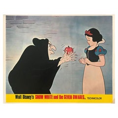 Affiche n°1 « Snow White and The Seven Dwarfs » (Neige et les sept nains), sans cadre, années 1960 / 1970 RR