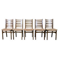 5x 60s 70s Chairs Dining Chair Danish Design 60s