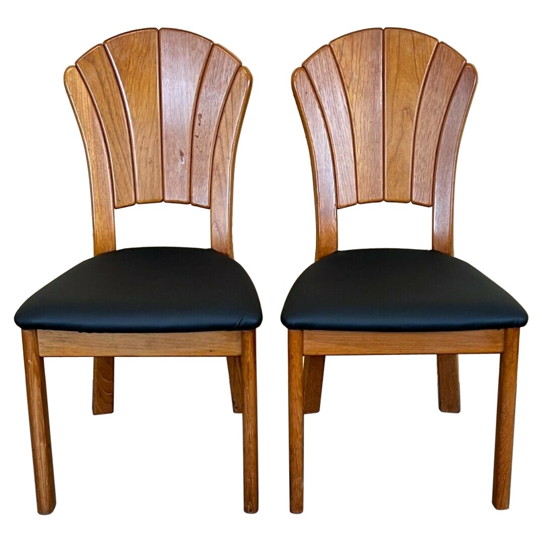 2x 60s 70s chairs dining chair Danish Teak Danish Design Denmark