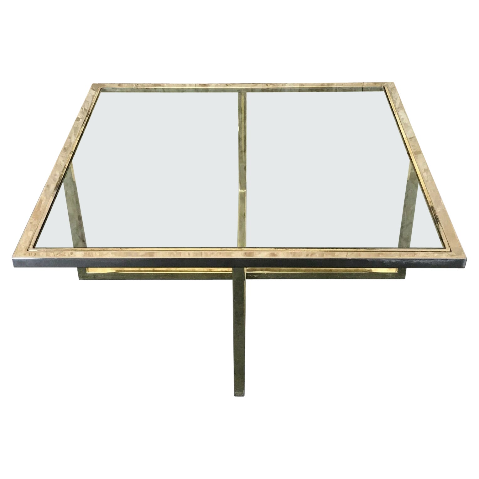 60s 70s Coffee Table in Brass and Chrome Coffee Table Coffee Table Design