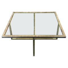 60s 70s Coffee Table in Brass and Chrome Coffee Table Coffee Table Design