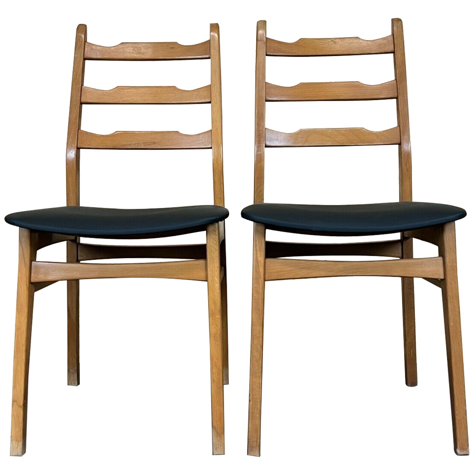 2x 70s Chairs Dining Chair Danish Upholstered Chair Mid Century Design For Sale
