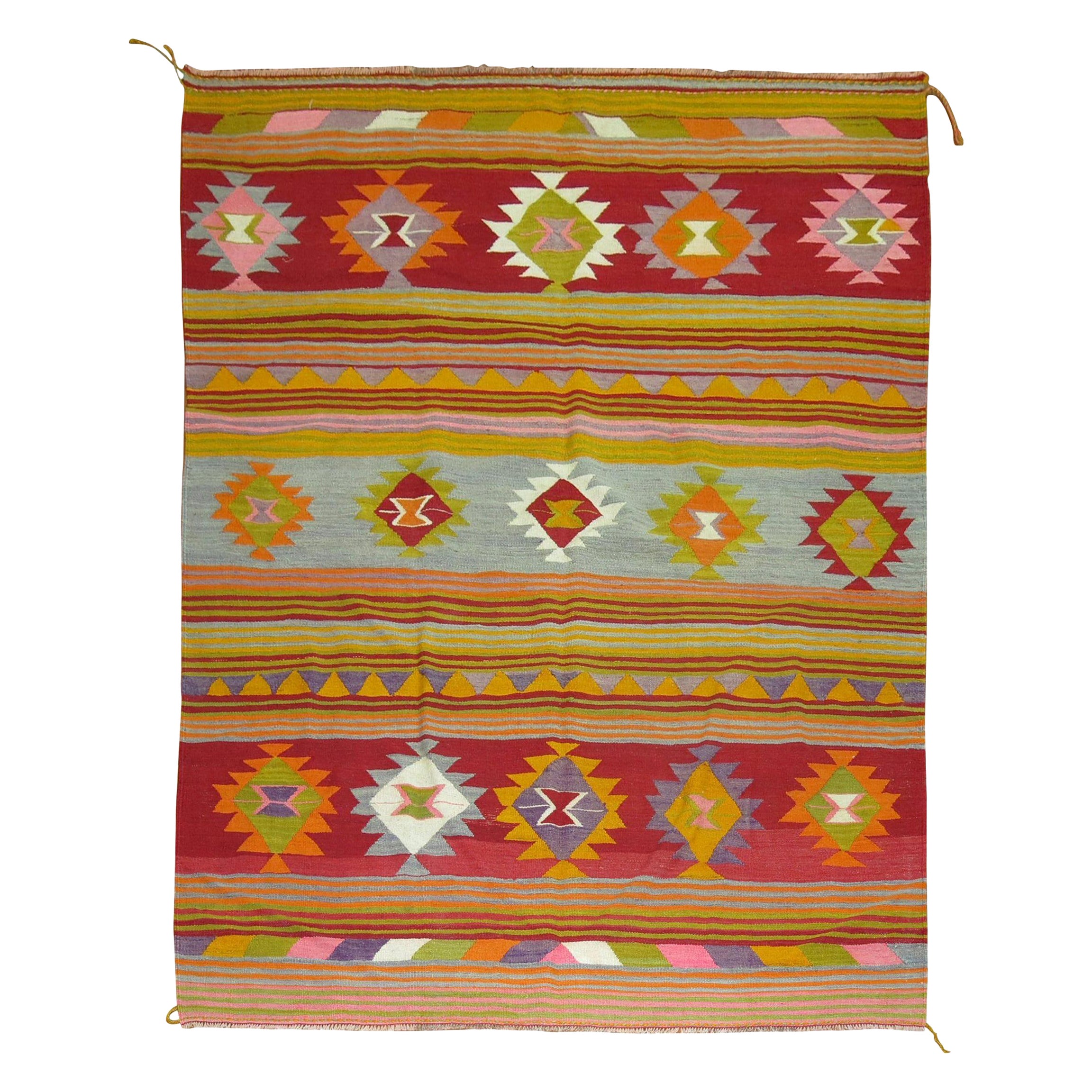 Zabihi Collection Dazzling 20th Century Turkish Kilim