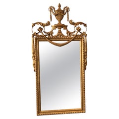 1960s Italian Carved Gilt Wood Regency Mirror