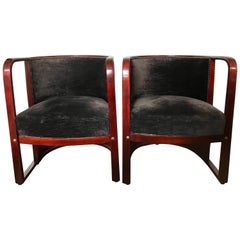 Ein Paar Josef Hoffmann 421-Stühle für J&J Kohn