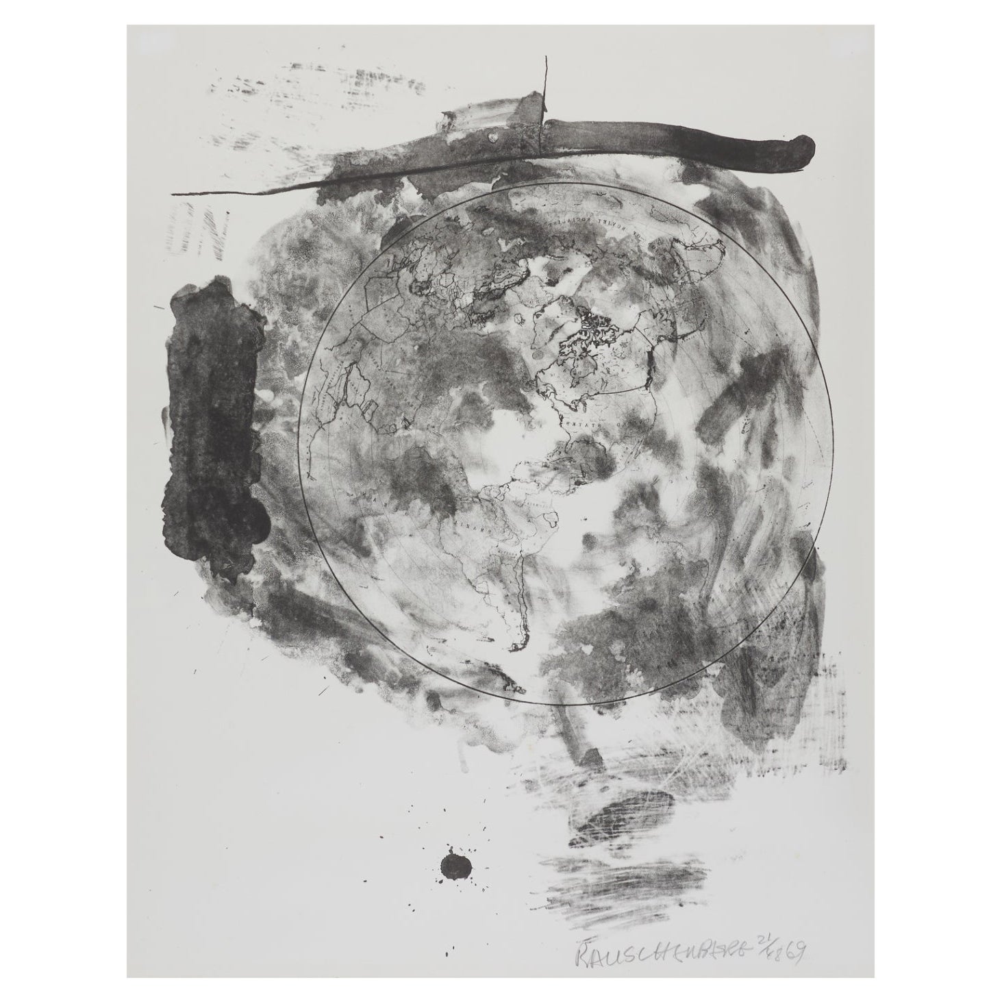 Robert Rauschenberg Stoned Moon Series Litho For Sale