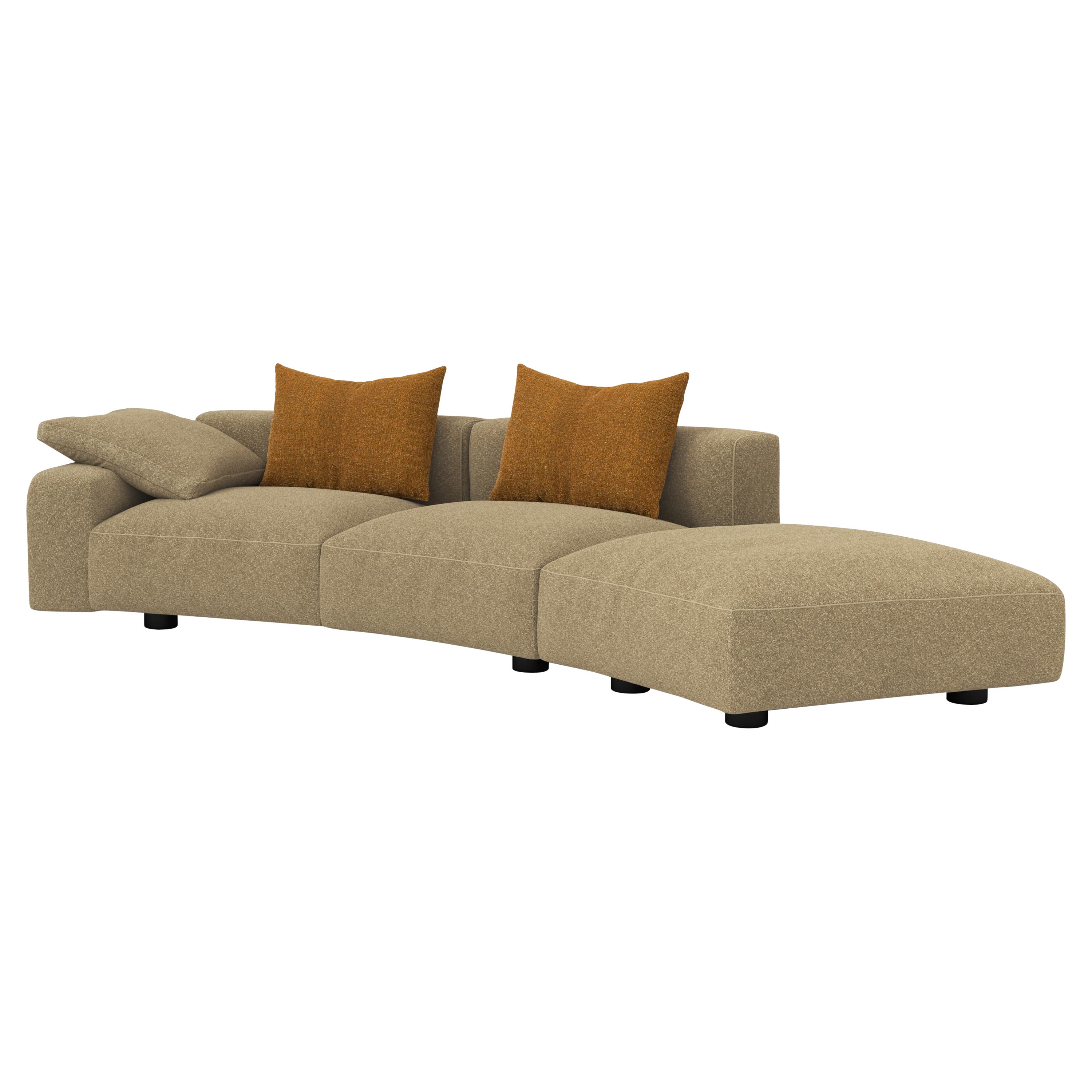 Pascal Modulares Curve-Sofa im Angebot