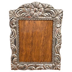 Modern Sterling Taxco School Picture Frame or Mirror