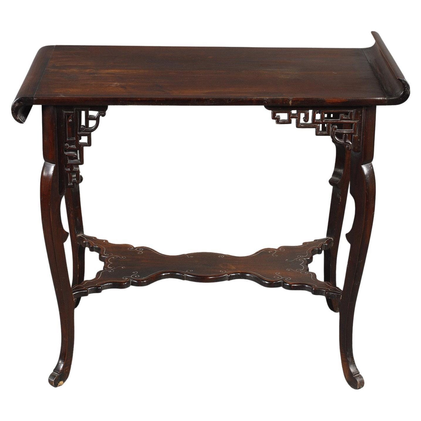 "Pagoda" table, Attributed to G. Viardot, France, Circa 1880 For Sale