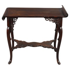 Antique "Pagoda" table, Attributed to G. Viardot, France, Circa 1880