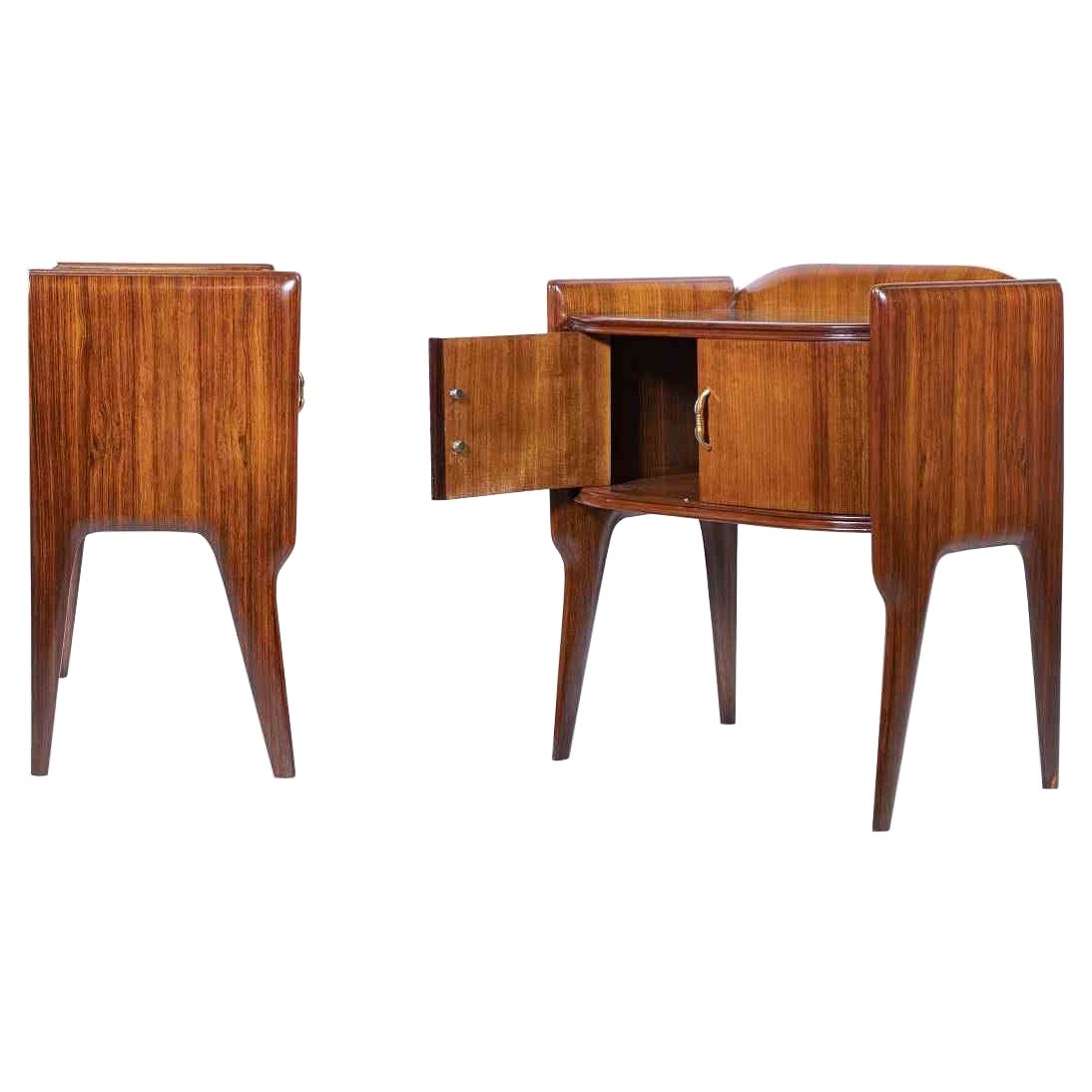 Paire de tables de chevet par Vittorio Dassi, années 1970 en vente