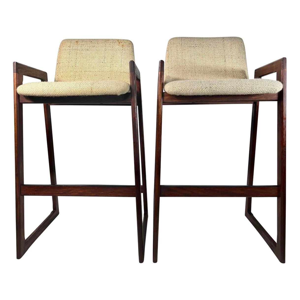 Vintage Belgian MidCentury Bar Stool For Sale at 1stDibs