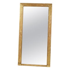 19th Century Directoire Mirror with Reeded Frame