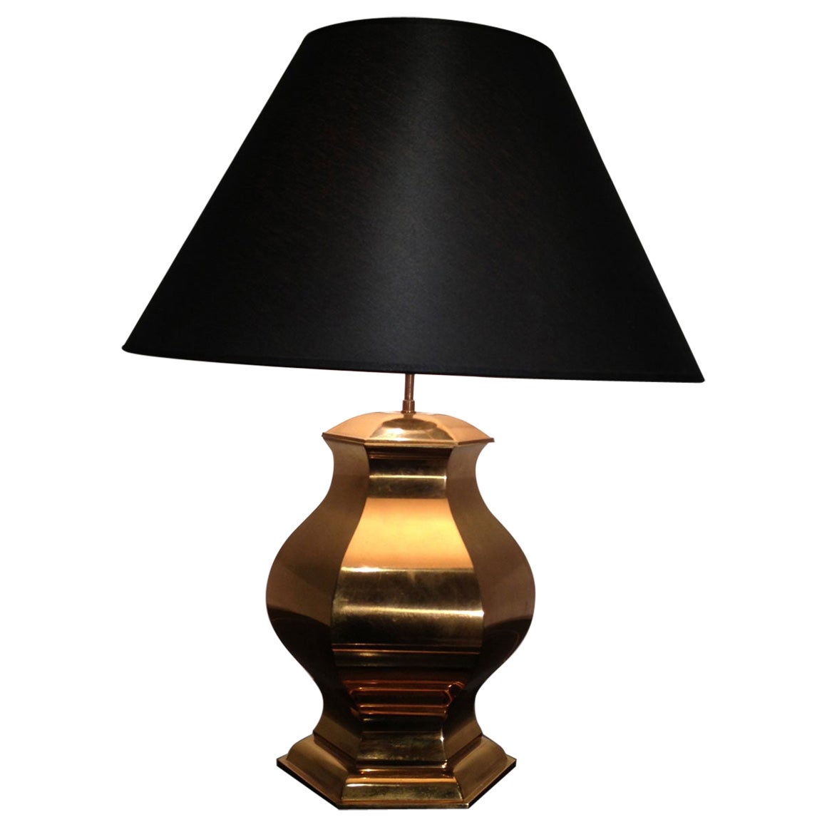 Brass Table Lamp, French Work; Circa 1970