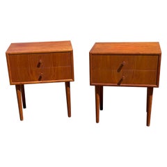 Gorgeous Set of Danish Teak Nightstands from the 1960´S