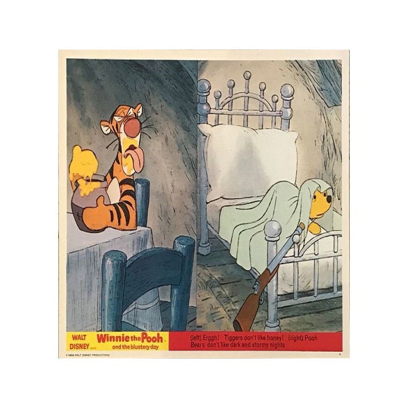 Winnie the Pooh and the Blustery Day, Unframed Poster 1968, #5 of a Set