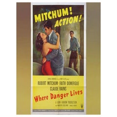 Where Danger Lives, Unframed Poster, 1950