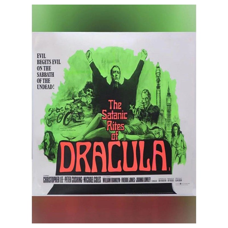 Satanic Rites of Dracula, Unframed Poster, 1968 For Sale