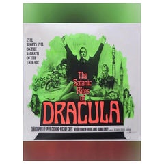 Vintage Satanic Rites of Dracula, Unframed Poster, 1968
