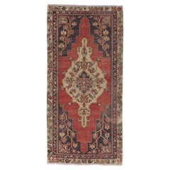 4x8.4 ft handgefertigter türkischer Dorfteppich im Vintage-Stil, traditioneller orientalischer Wollteppich