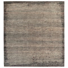 Nazmiyal Collection Brown And Rust Modern Transitional Rug. 8 ft x 10 ft