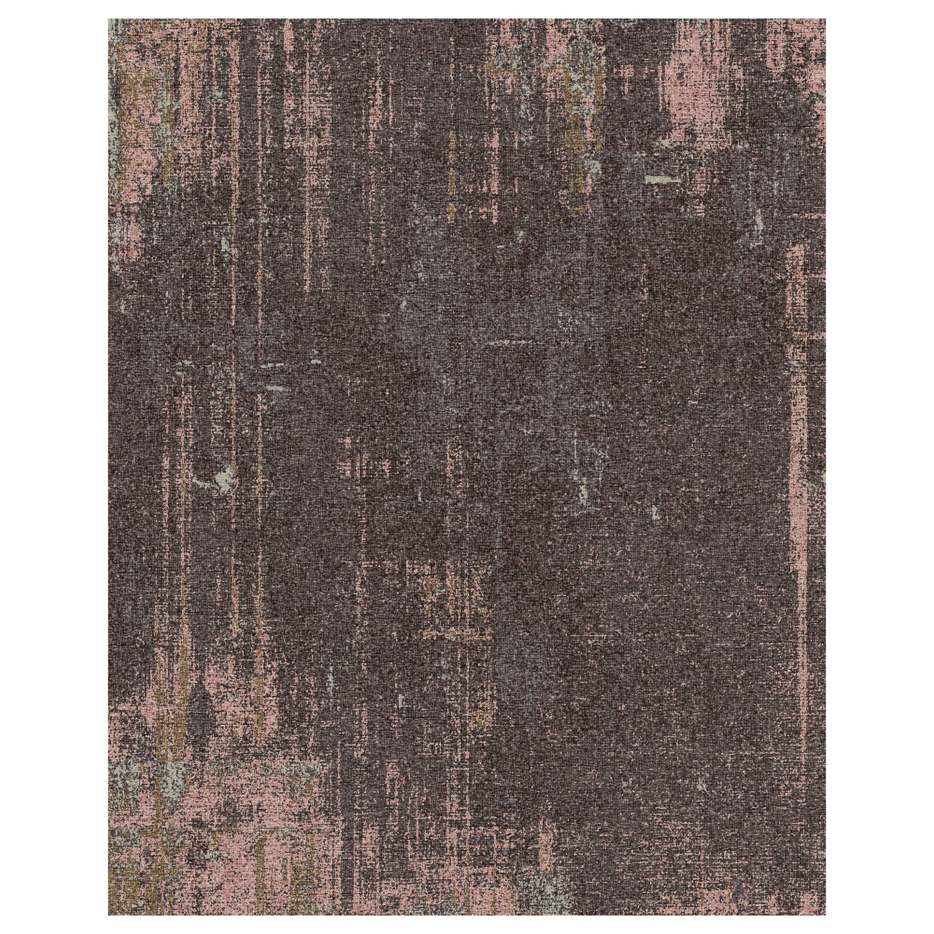 Nazmiyal Collection Brown Modern Transitional Rug.  7 ft 5 in x 11 ft  For Sale