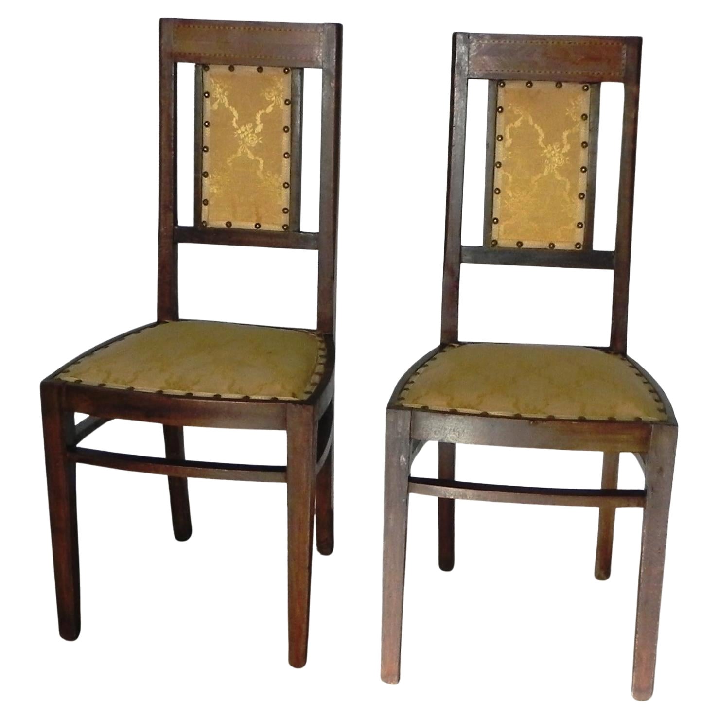 Coppia di sedie Art Nouveau, inizio '900 For Sale