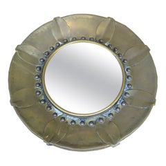 French Brass Mirror