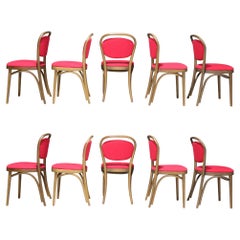 Thonet Bentwood Dining Chairs, Set of Ten, 1980s