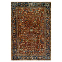 Early 20th Century N.W.  Persian Heriz Carpet ( 6'4''x 9'1'' - 193 x 277 )