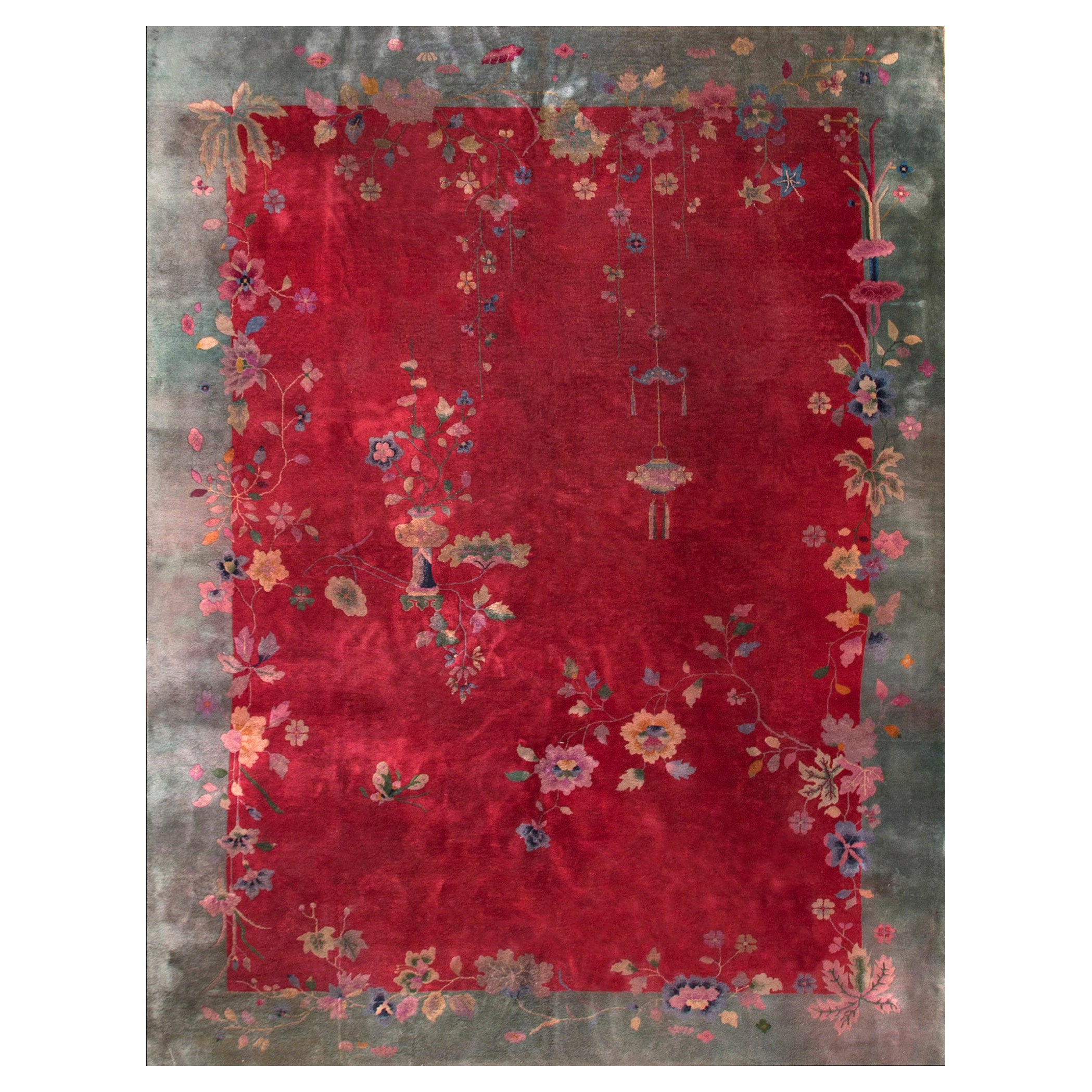Tapis Art Déco chinois des années 1920 ( 9''2 x 12''8 - 2780 x 355 )