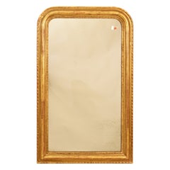 Antique Louis Philippe Mirror, Gilded Mirror, Antique Gold Leaf Mirror, XIX