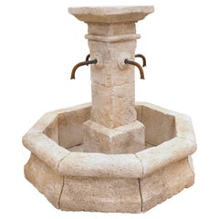 Small Octagonal Center Fountain from Provence, France