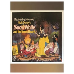 Vintage Snow White and the Seven Dwarfs, Unframed Poster, R1980