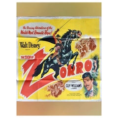 Vintage The Sign of Zorro, Unframed Poster, 1958