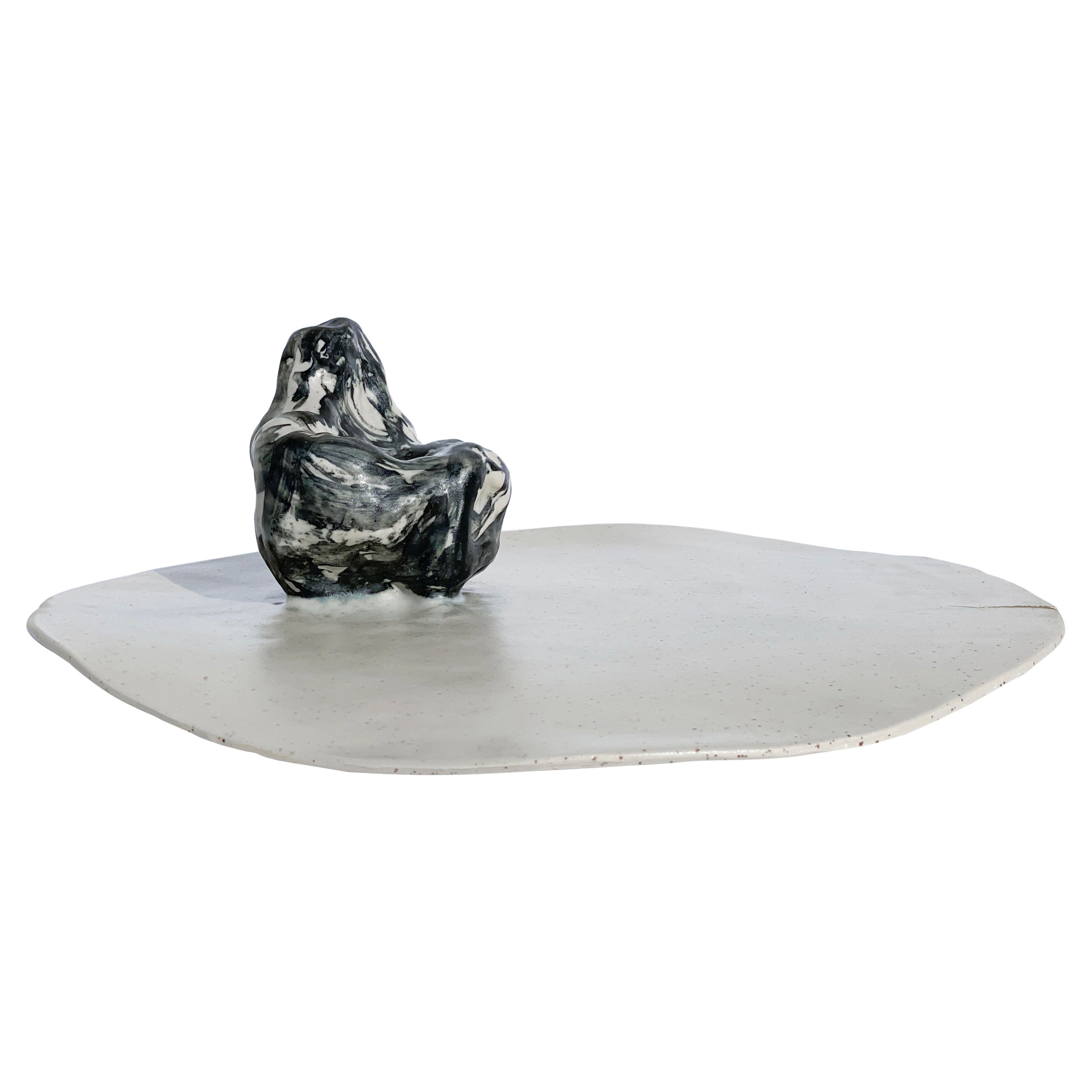 Unique Sculptural 'Gongshi' Plates N0.21 Objet D'art Matt Finish For Sale